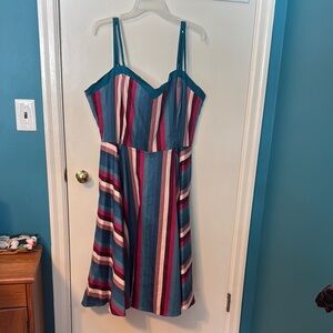 Colorful Striped Dress